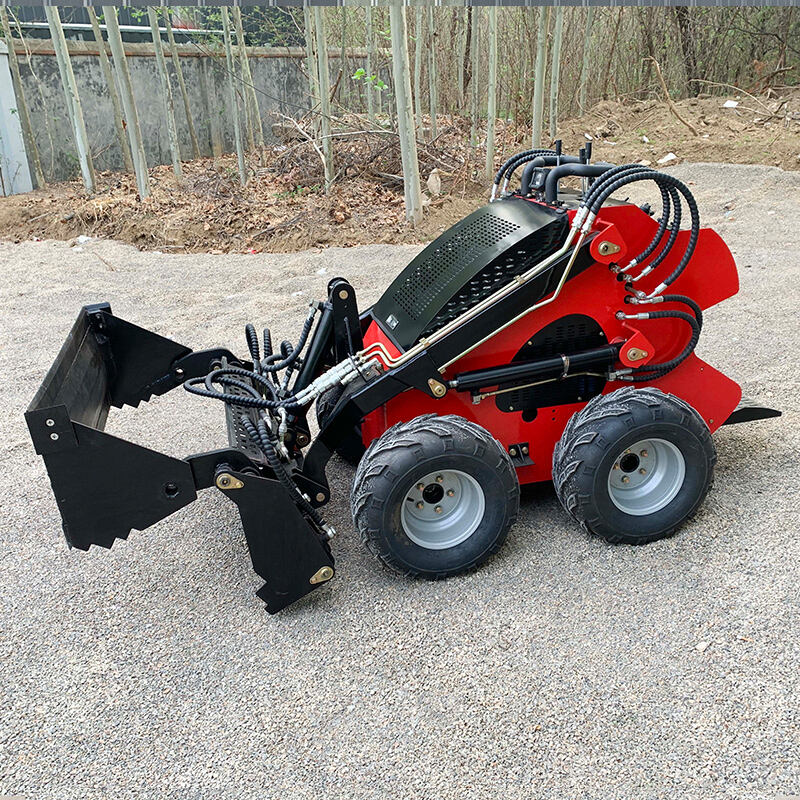 WY380 High Efficiency mini skid loader multi purpose skid steer attachments mini skid steer track loader for sale