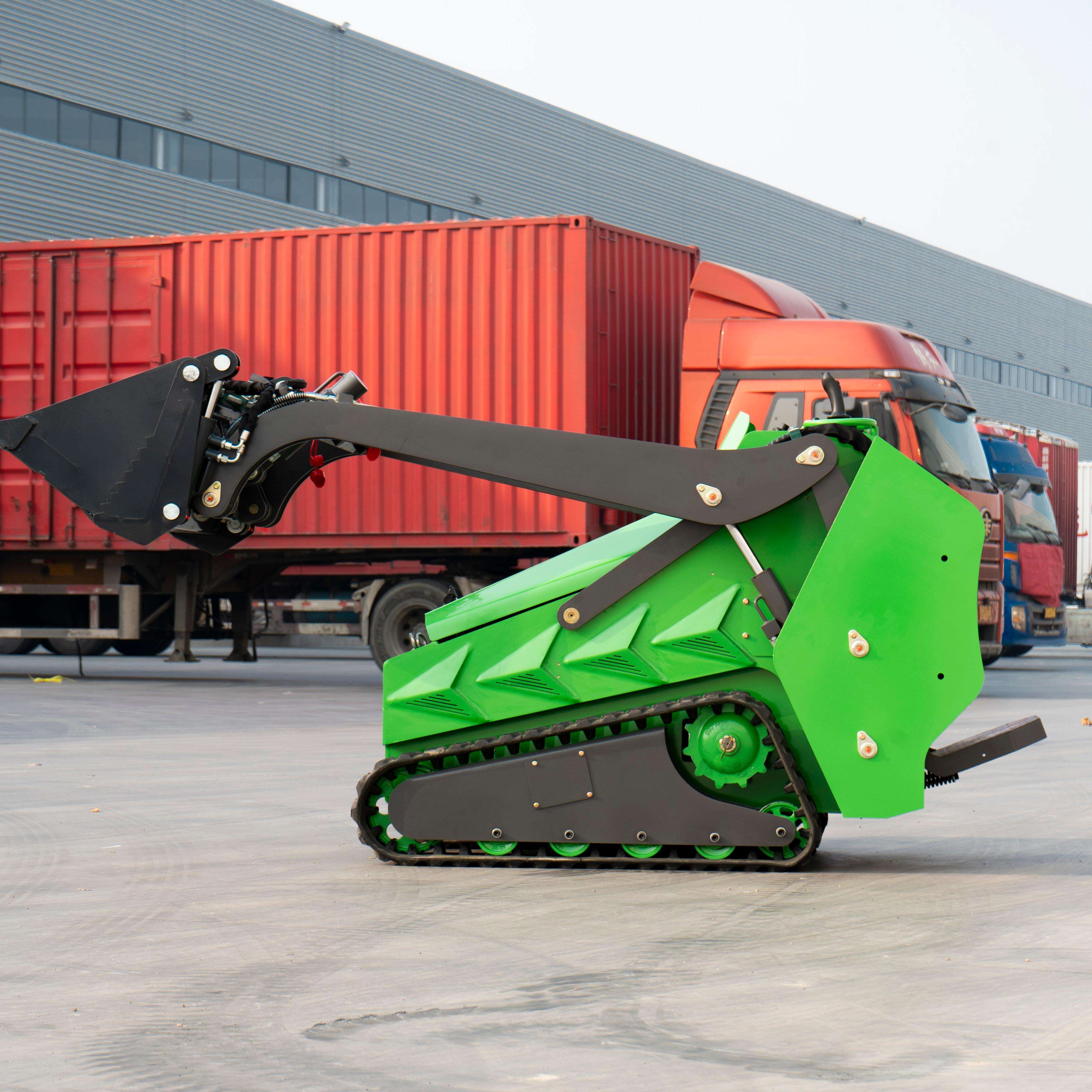 New Movement Cheap Best Powerful Great Value Green Wheel Skid Steer Loader Turning in Place Flexible