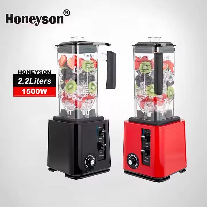 Saf Bakır Motorlu Ticari Ağır İş Tipi Blender Elektrikli Smoothie Meyve Sıkacağı HS-7008