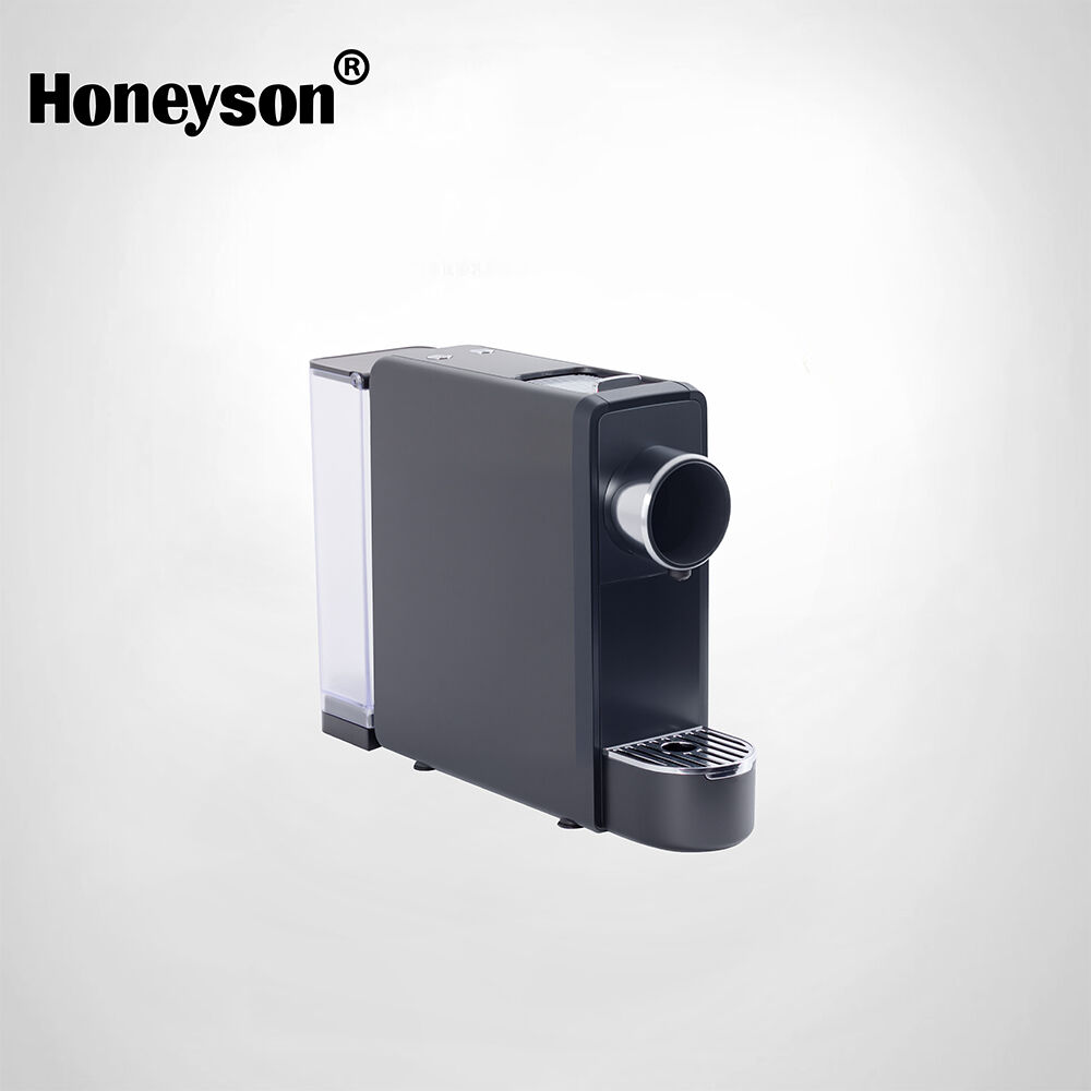 Máy pha cà phê điện tự động tương thích với viên nén, áp suất 19 bar, máy pha cà phê đa dạng viên nén với thiết kế cửa, máy pha cà phê viên nén HS-203