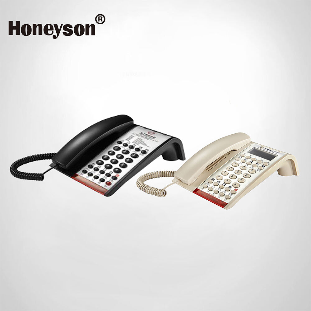 Professzionális szállodai analóg telefon várakozó zenével (Modell SN-0009 fekete)