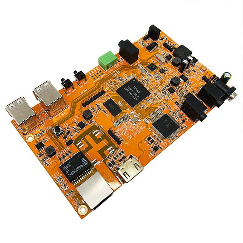 Dual-Color Custom PCB Bundle (Green & Orange) with High-Density Interfaces & Advanced ICs for Multimedia Processing