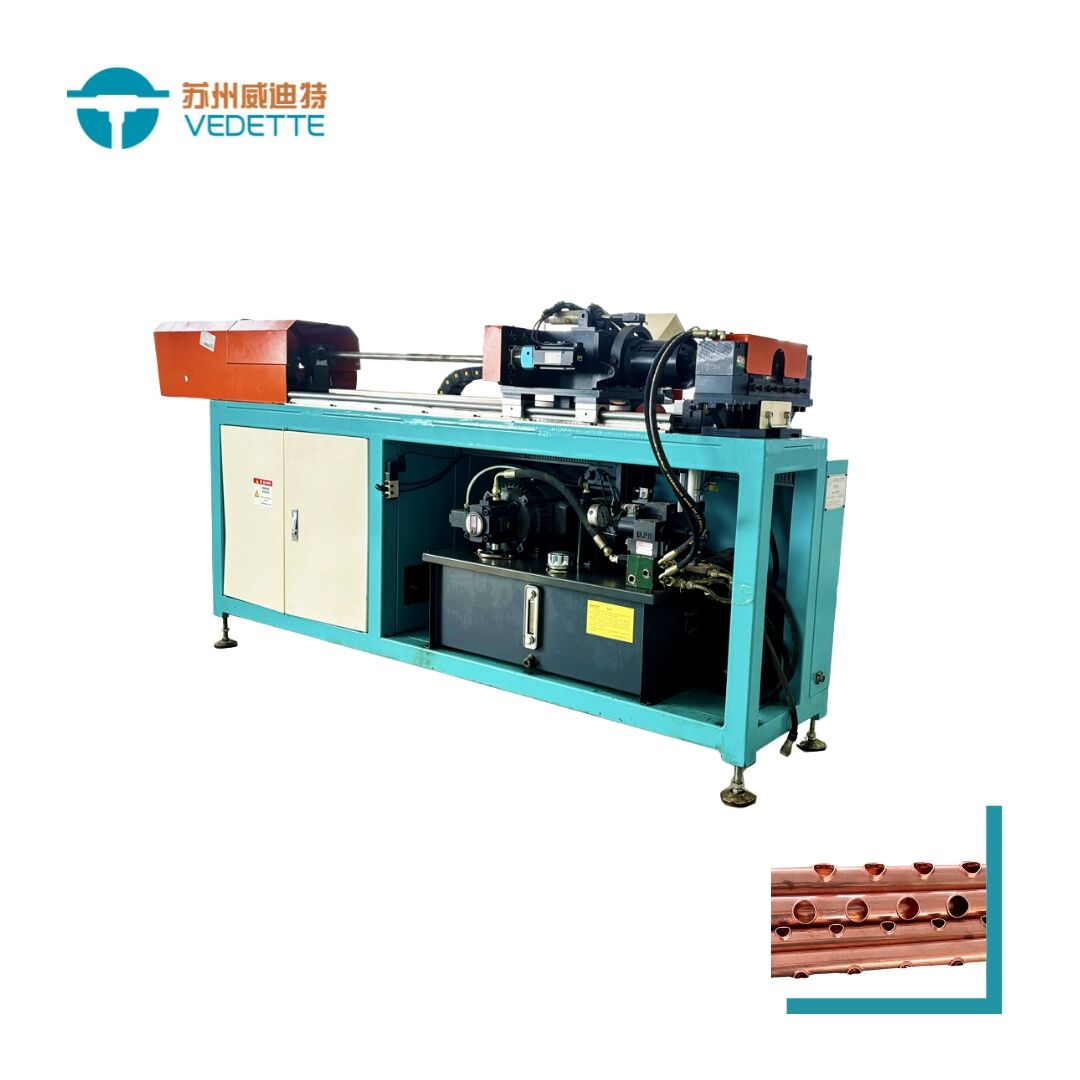 Collecting pipe punching machine