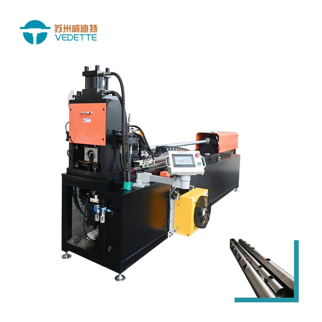 Iron pipe punching machine