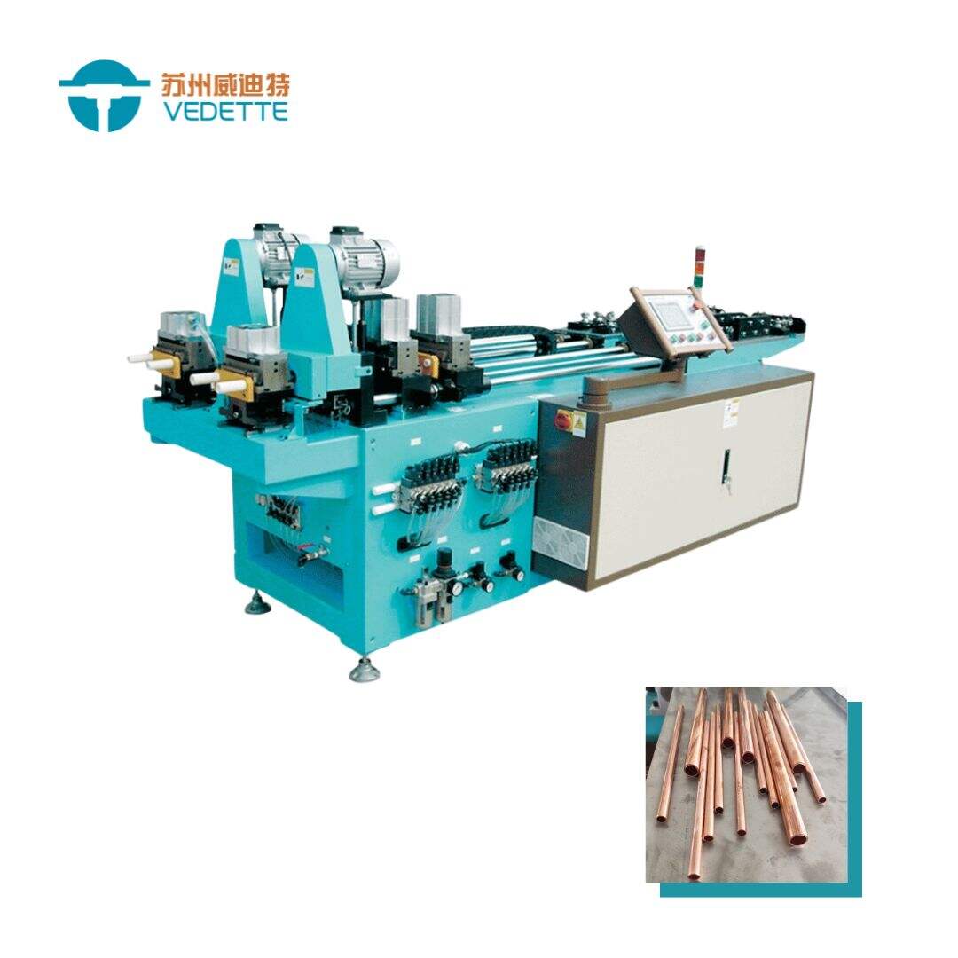 Four tube chip free cutting machine