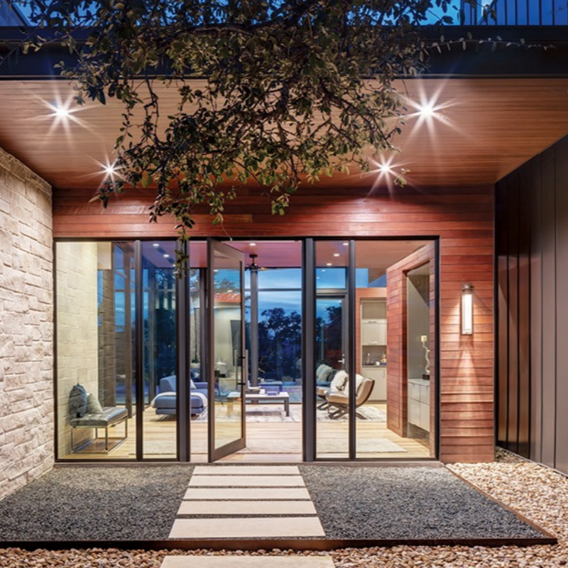 Aluminium Glass Pivot Door Interior and Exterior System