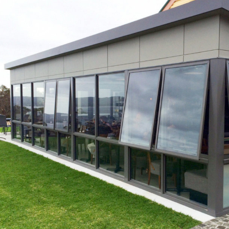 Aluminum Awning windows Double Glazed Glass 
