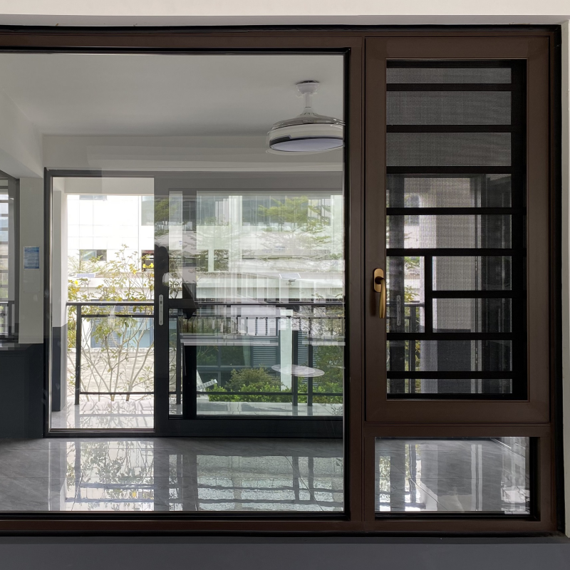 Aluminum casement windows Double Glass