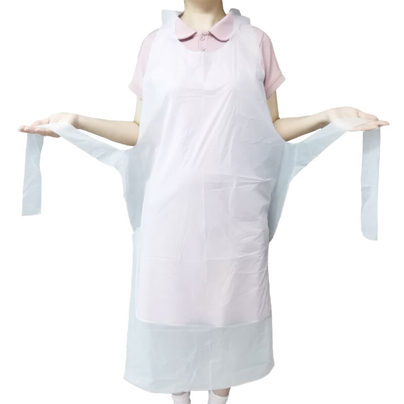 Protective Waterproof Biodegradable Medical Disposable Apron With Ties And head loop Hospital For Healthcare