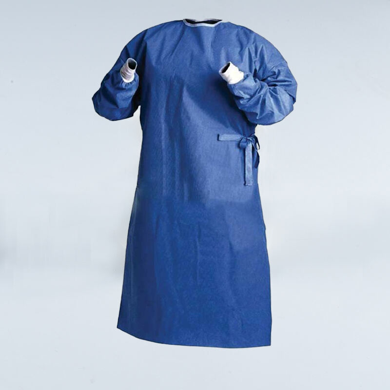 Disposable Surgical Reinforced Isolation Surgery Gown Non Woven Ultrasonic Heat Sealing Gown AAMI Surgical Gown Hospital