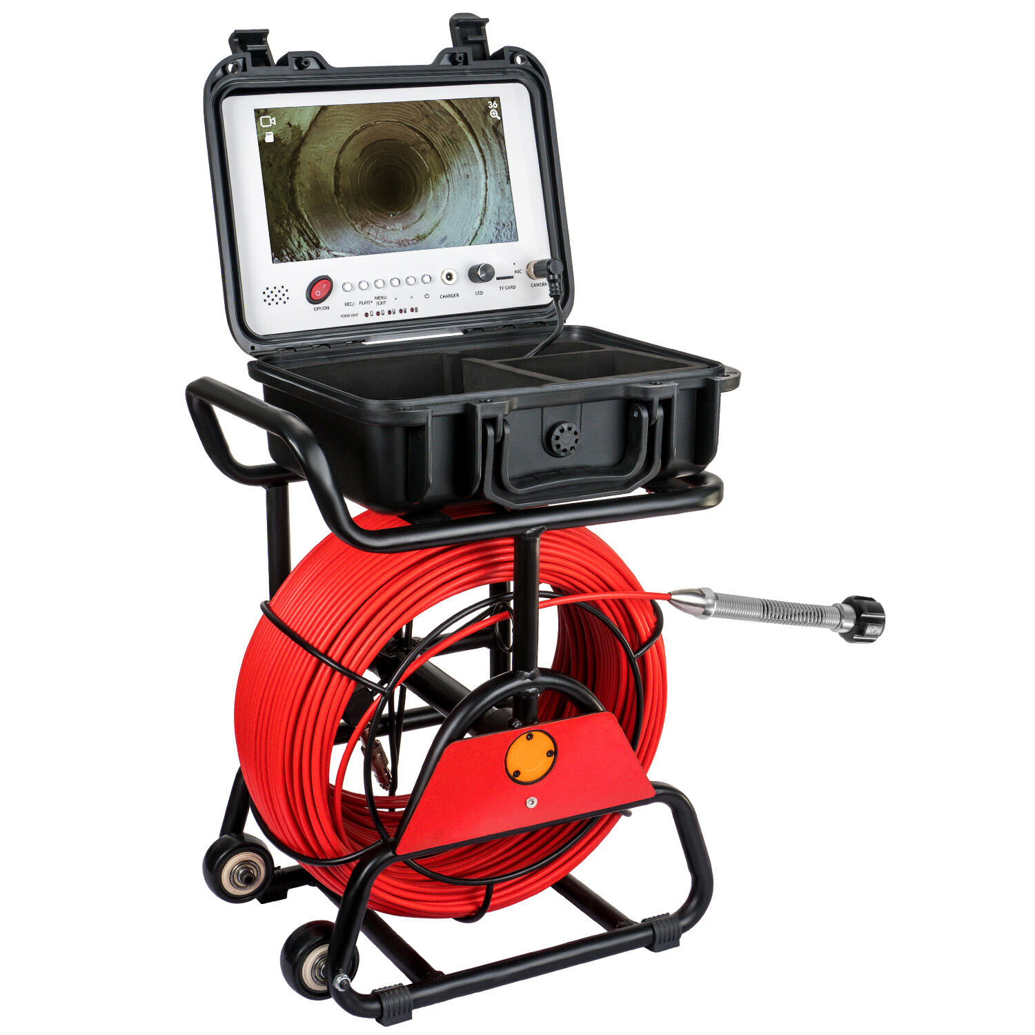 9inch Sewer Camera with 512Hz Sonde+Self-leveling function and WIFI Pipeline Plumpling Inspection