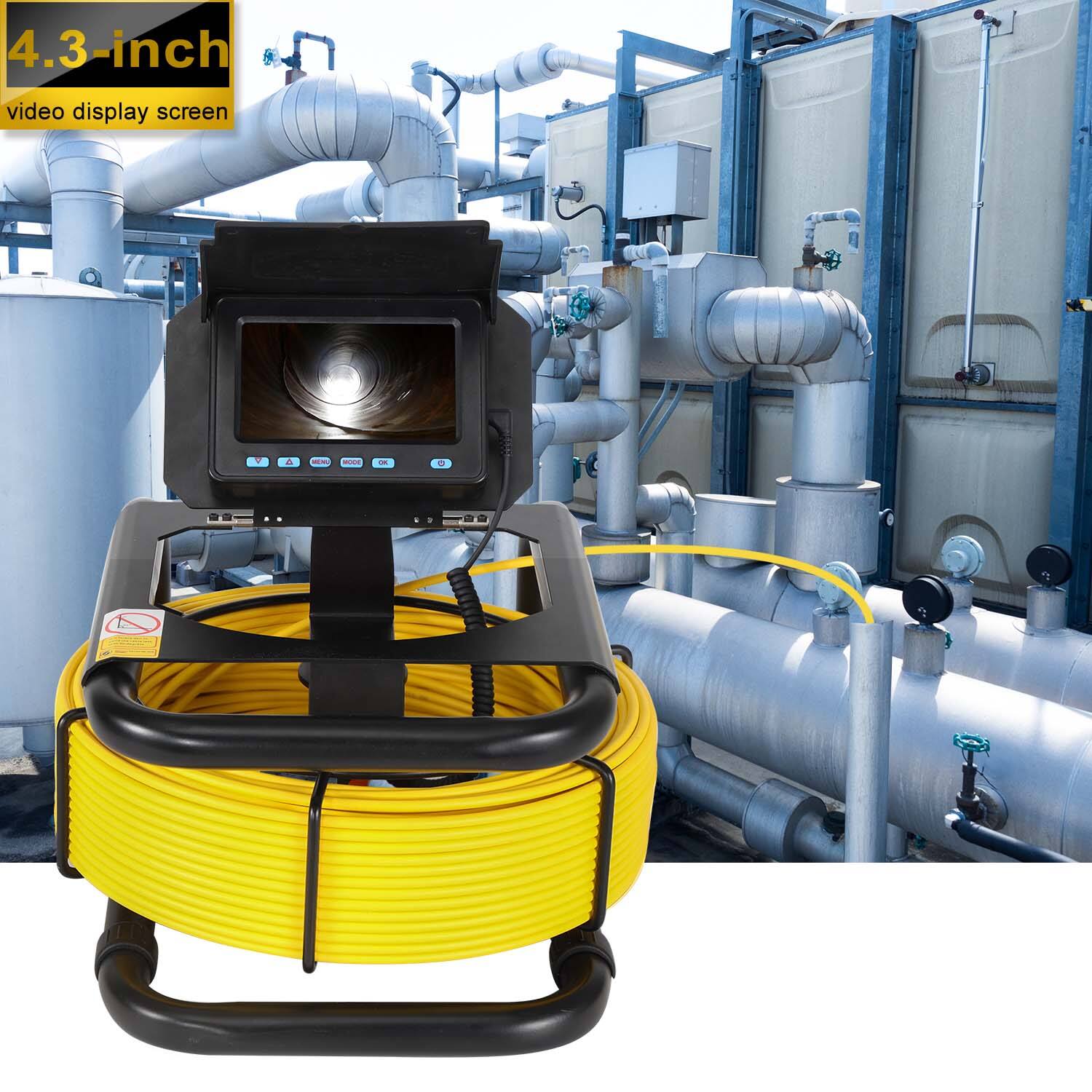 5inch HD 1080P Screen Sewer Camera with 16GB SD Card Video Recording for Drain Inspection