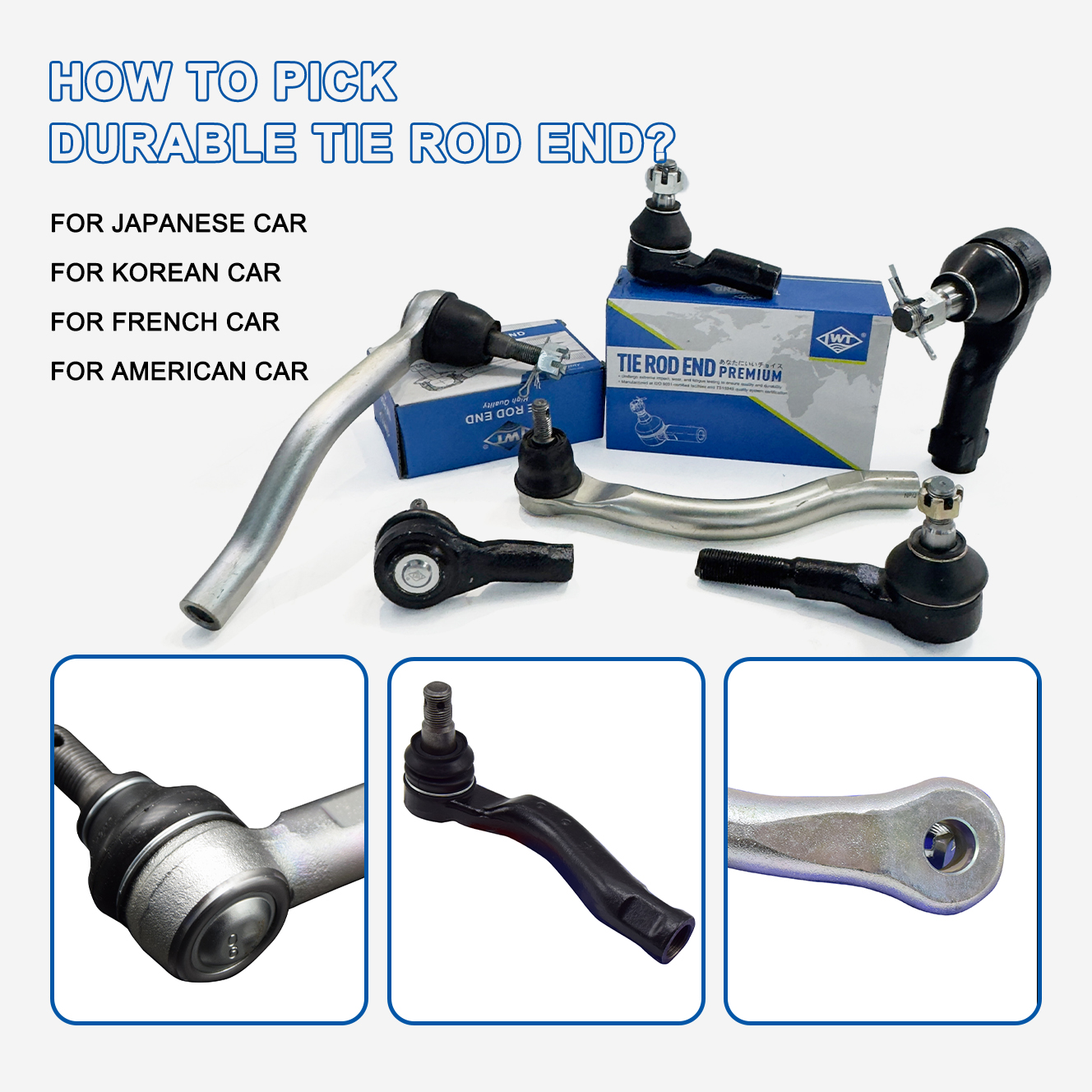 How to pick durable tie rod end?
