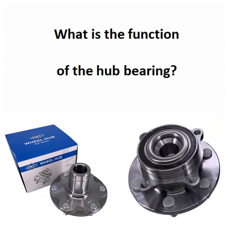 What is the function of the hub bearing?
