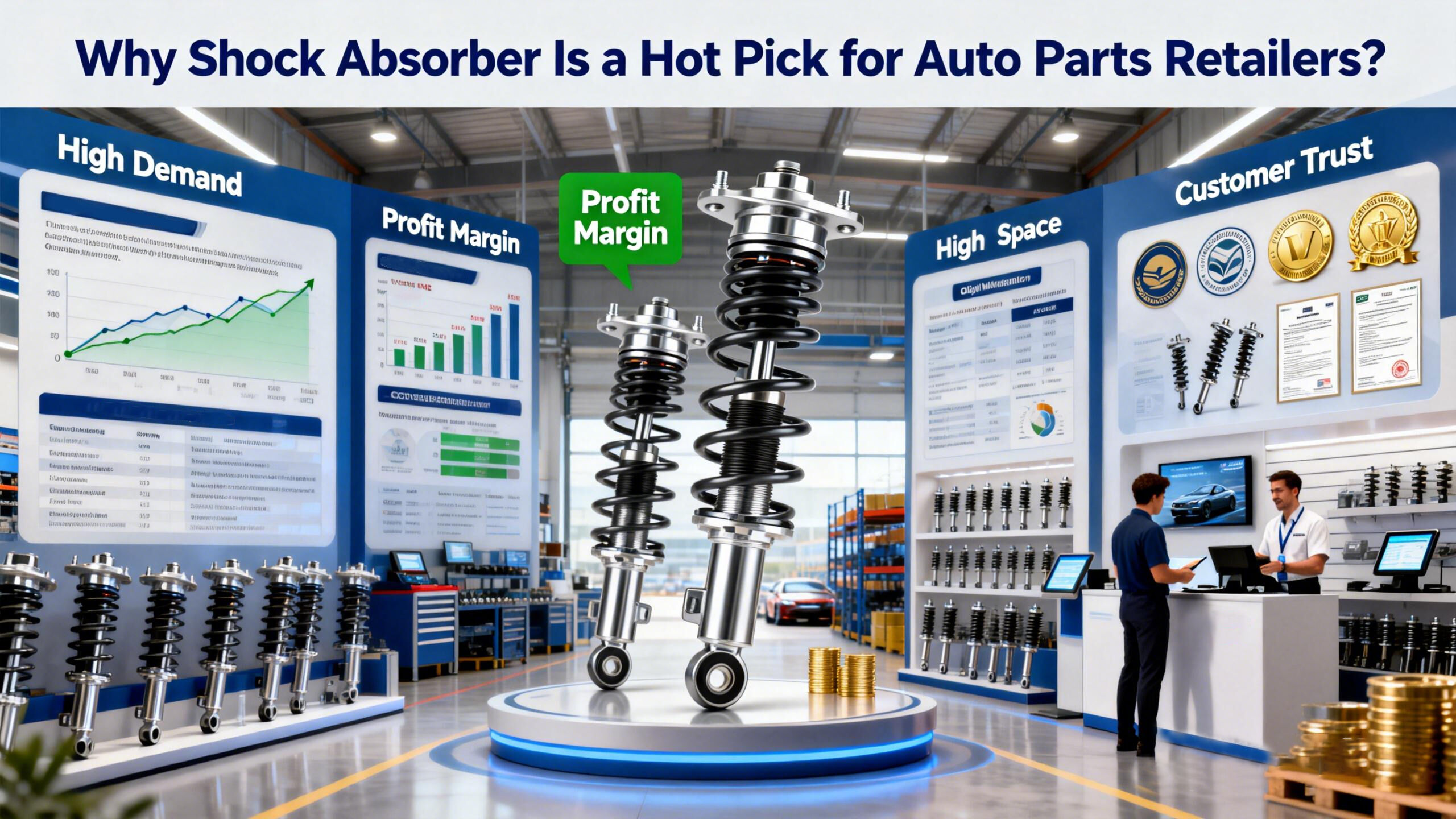 Why Shock Absorber Is a Hot Pick for Auto Parts Retailers?

