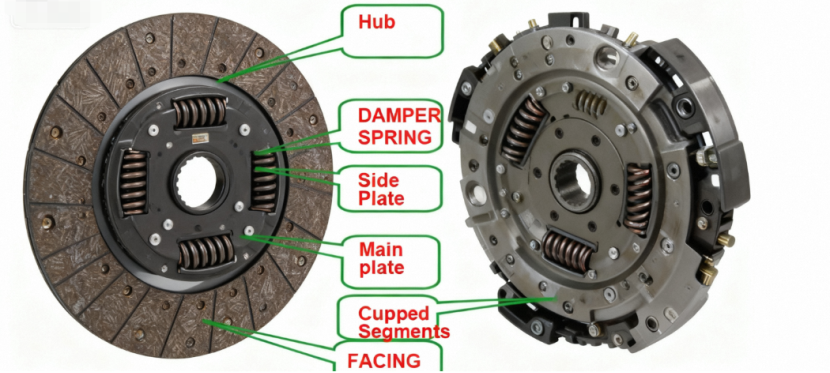 clutch disc structure