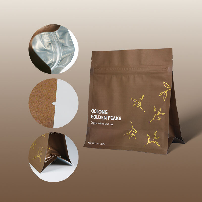 Custom Printed 250g 500g 1kg Reusable Biodegradable Coffee Bags Flat Bottom Gusset Coffee Bean Tea Packaging Bags