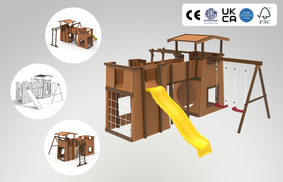 Outdoor Slide House for Children
