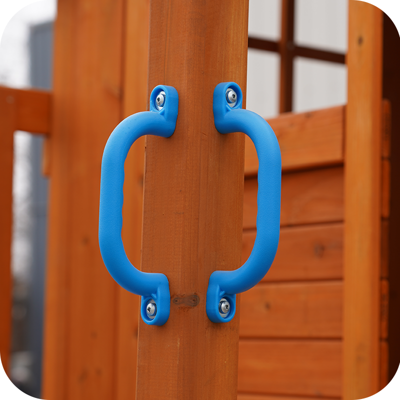 wood swing set slide