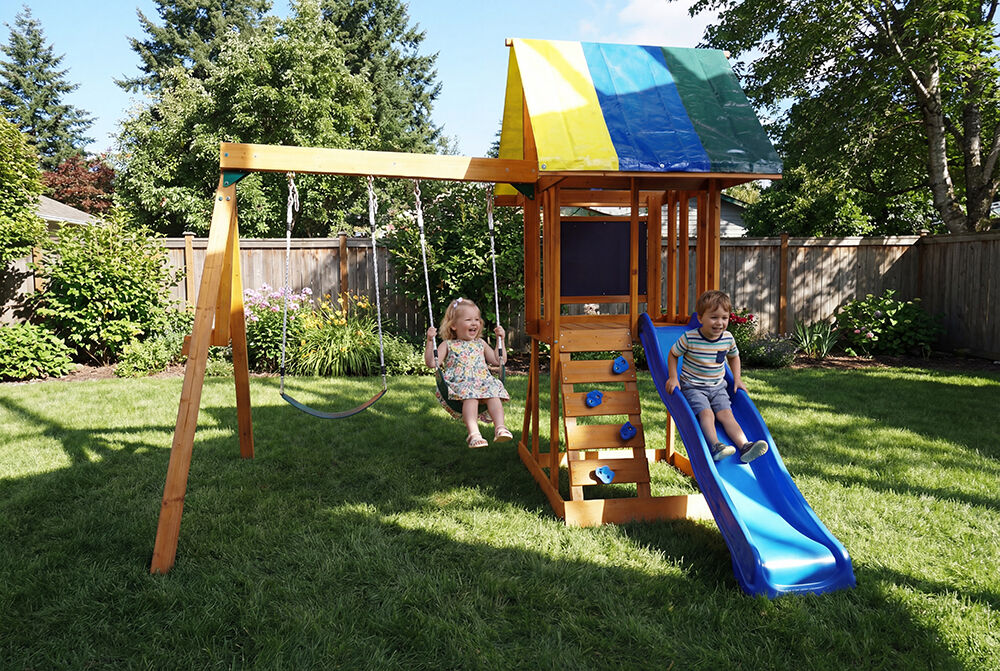 Houten buite speelset