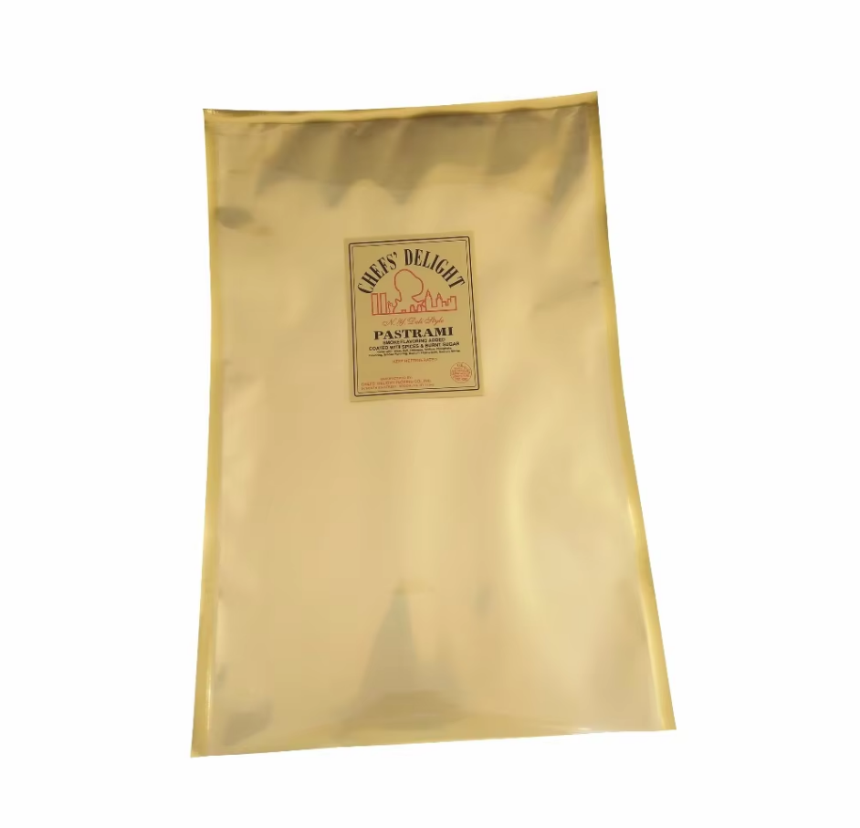 Nylon material gold packaging Pastrami vacuum packing bag