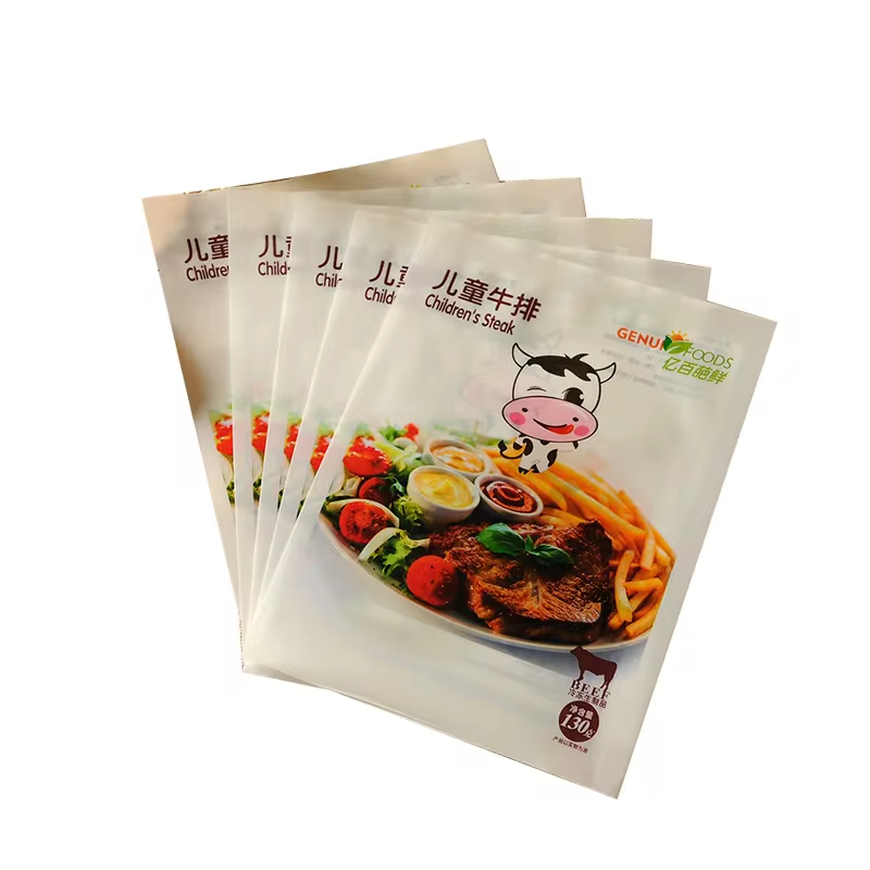 Plastic Food Packaging Heat Seal Vacuum Meat Packaging Bags