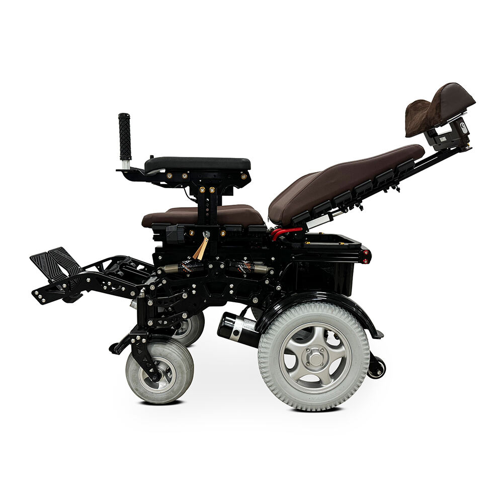 KSM-651 High Speed Off Road All Terrain Electric Wheel Chair Aluminium Alloy Frame Heavy Duty Motorized Power Wheelchair Scooter