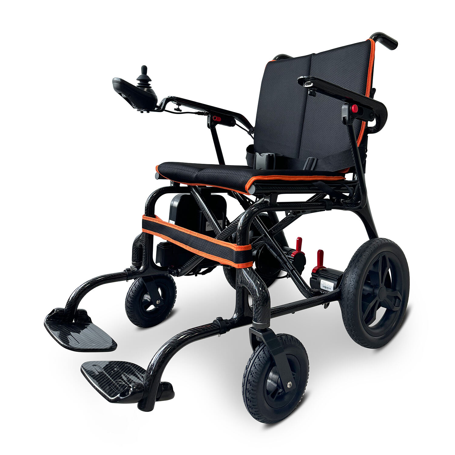 KSM-507Plus 100% Carbon Fiber Ultra Lightweight Electric Wheelchair, Foldable with 2 Batteries, Long Distance 20 Miles Airlines Approved with Warranty