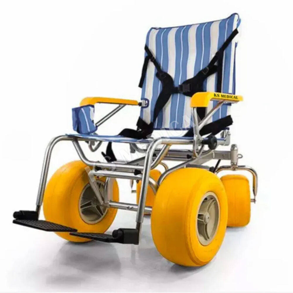 KSM-SW2 Premium Comfortable Portable Beach Wheelchair with Elderly Design by Leading Manufacturer for Sale