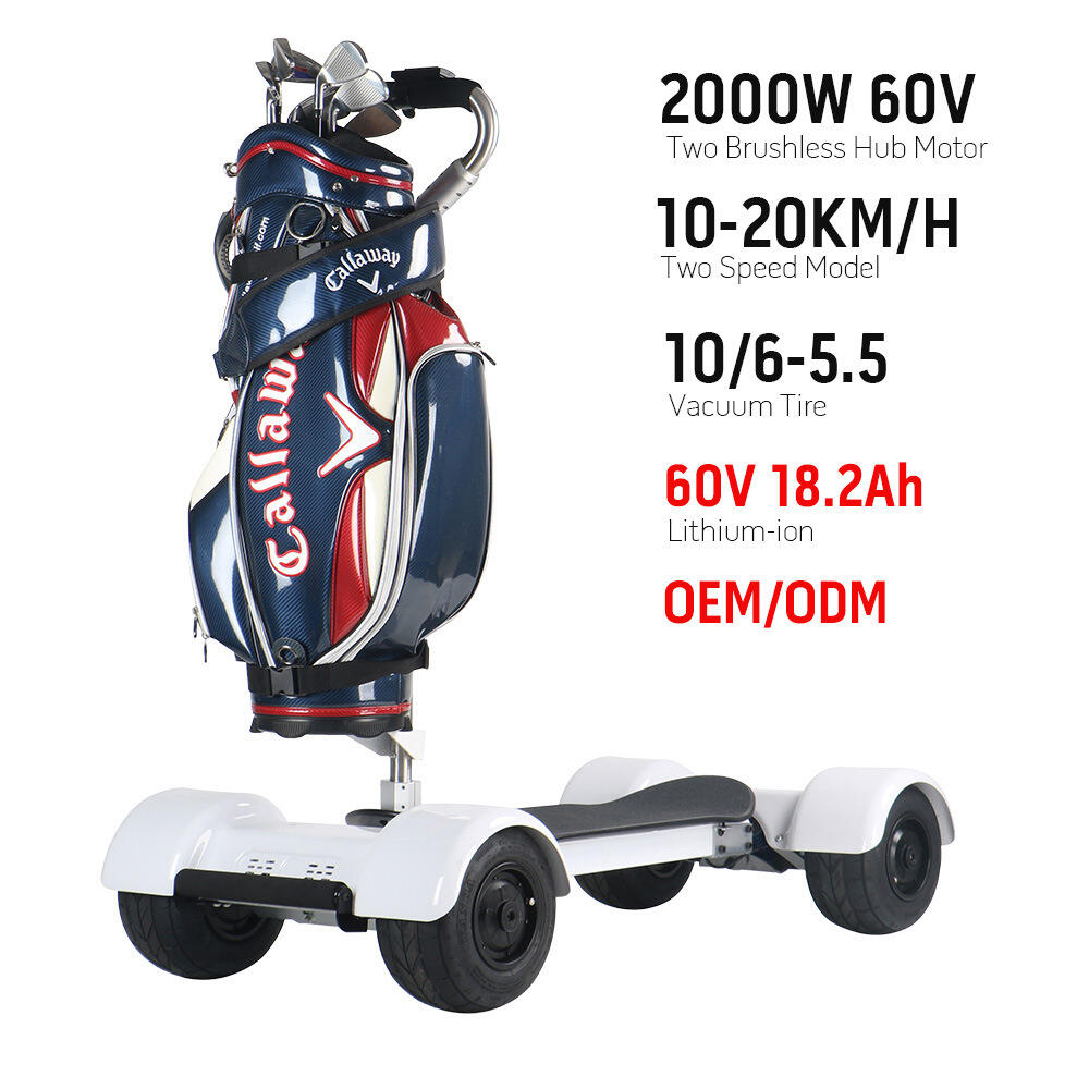 KSM-930 4-Rad Golfwagen Roller zum Verkauf Maximalbelastung 150kg Golfbike Elektro-Roller Golf-Skateboard