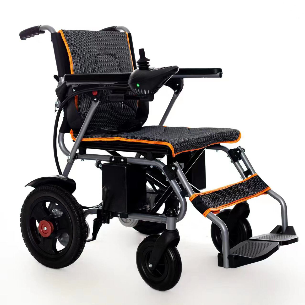 KSM-506 Silla de ruedas eléctrica plegable ligera sillas de ruedas de viaje plegables con precio más bajo