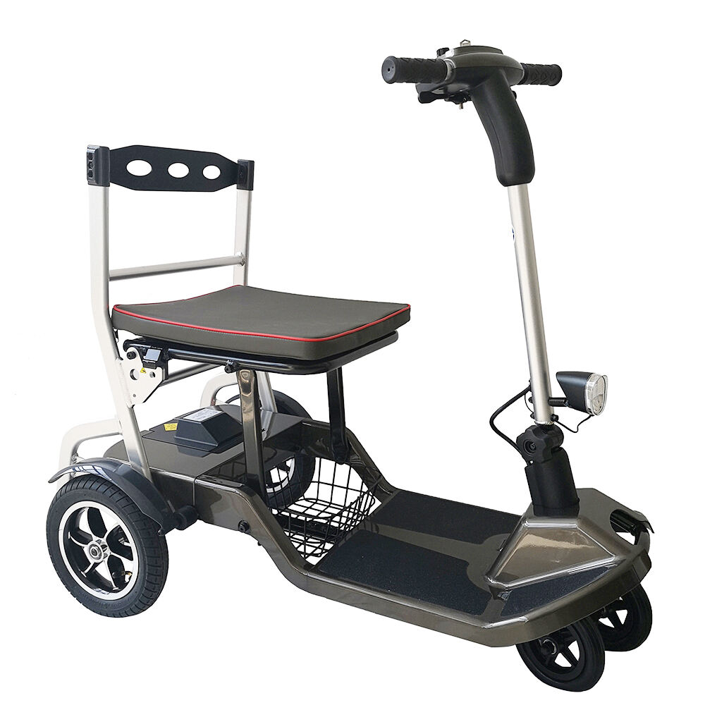 KSM-907 Moderen fashion elektrisk foldbar scooter Letvægtige mobilscooter flygodkendt kun 19 kg