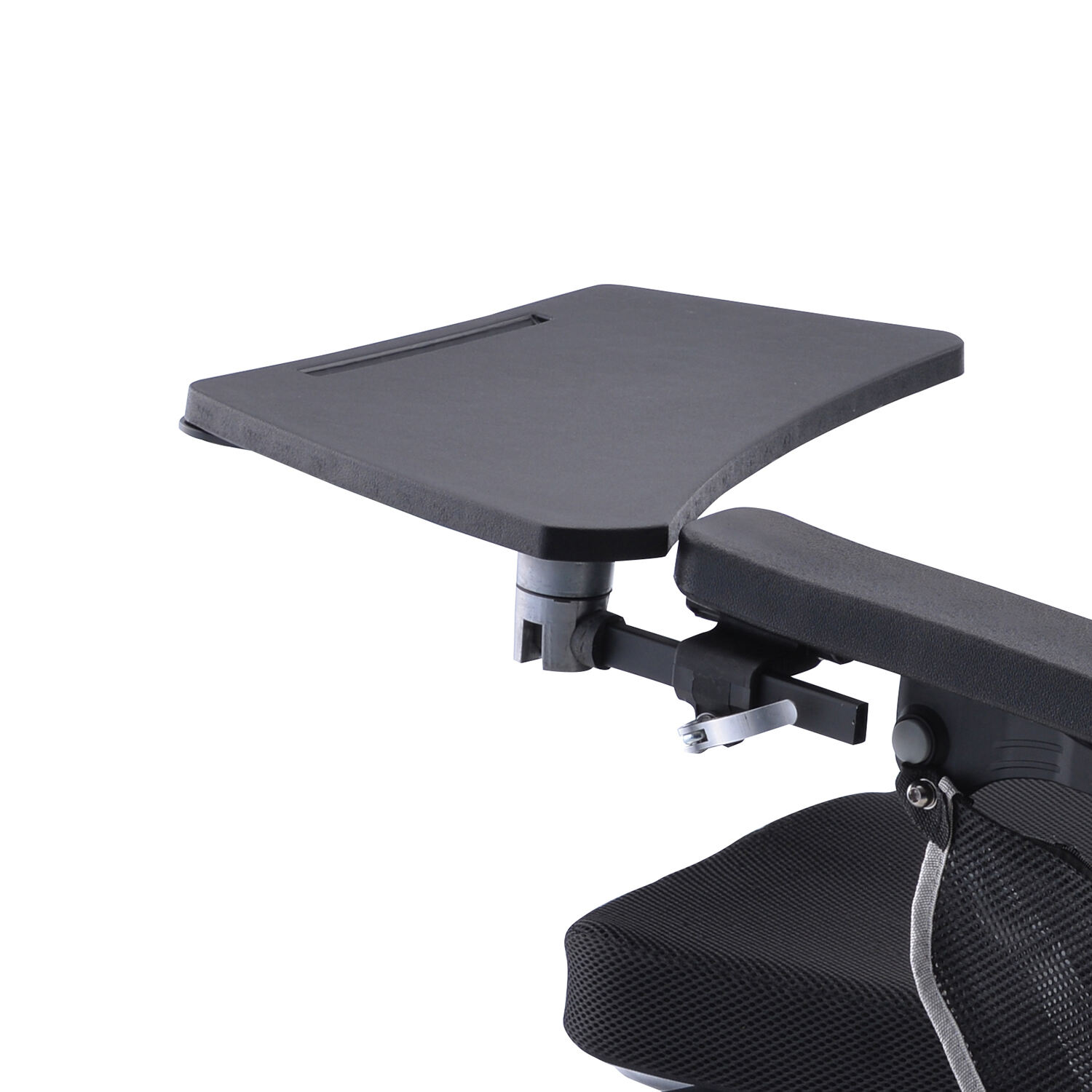 KSM-DT02 Rolstoel Tafel met Bekerhouder Verwijderbare Rolstoel Schoottafel Past bij de Meeste Rolstoel Armleuningen