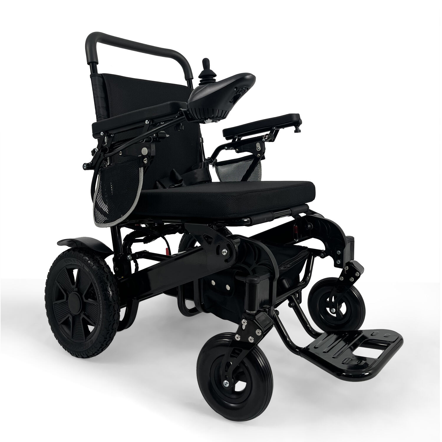 KSM-606P Оптовая продажа регулируемой спинки электрического складного кресла-коляски, портативное дорожное кресло-коляска с максимальной нагрузкой 250 кг для пожилых людей