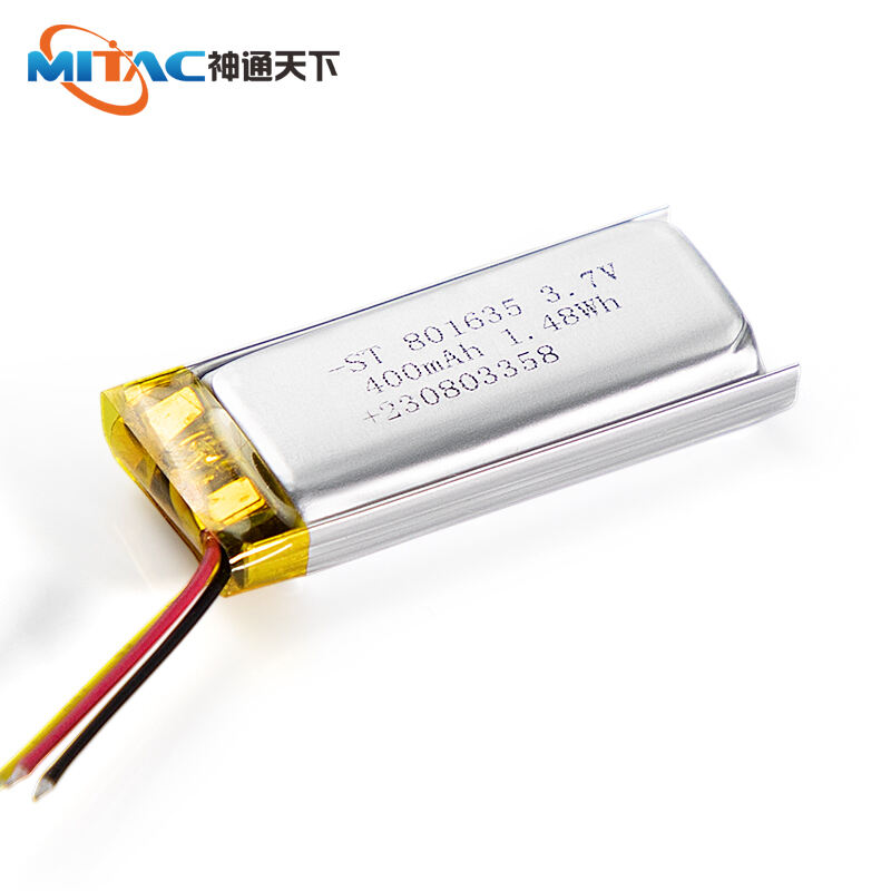 OEM Rechargeable Li ion Batteries 400mAh  3.7V ST-801635
