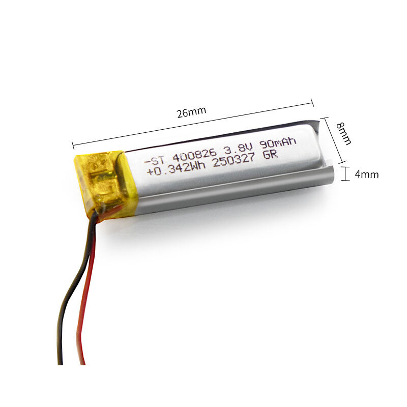 OEM Rechargeable Li ion Batteries 90mAh  3.8V ST-400826