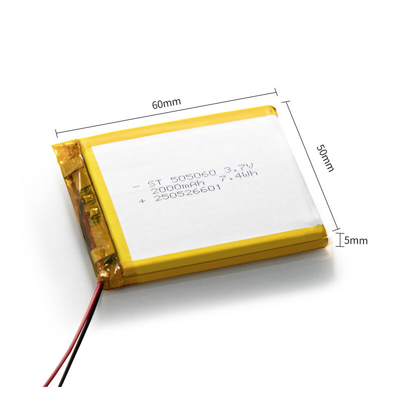 OEM Rechargeable Li ion Batteries 2000mAh  3.7V ST-505060