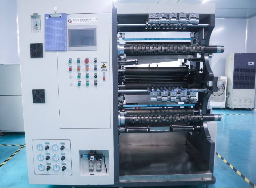 Continuously Cut The Entire Roll Of Electrode Into Small Pieces Of The Required Process Width