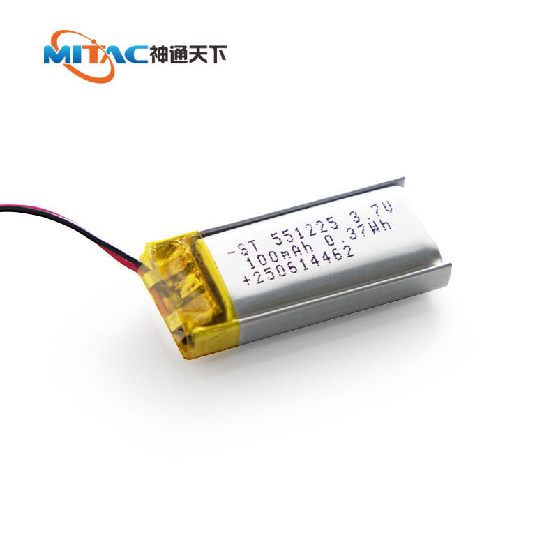 OEM Rechargeable Li ion Batteries 100mAh  3.7V ST-551225