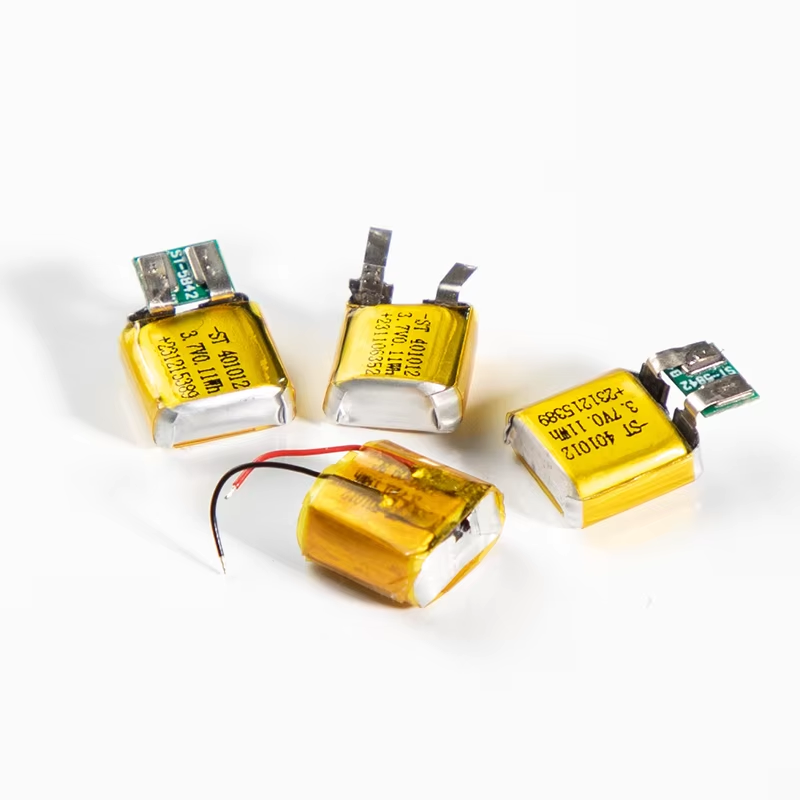 OEM Rechargeable Li ion Batteries 30mAh  3.7V ST-401012
