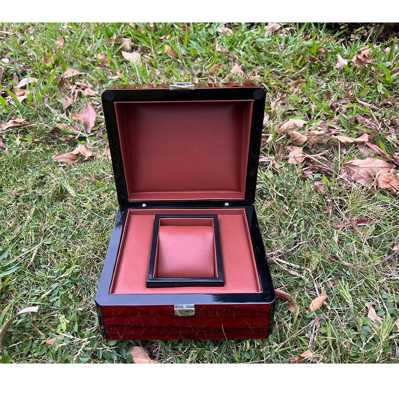 Wooden Jewelry Watch Storage Box Showcase Mens Women