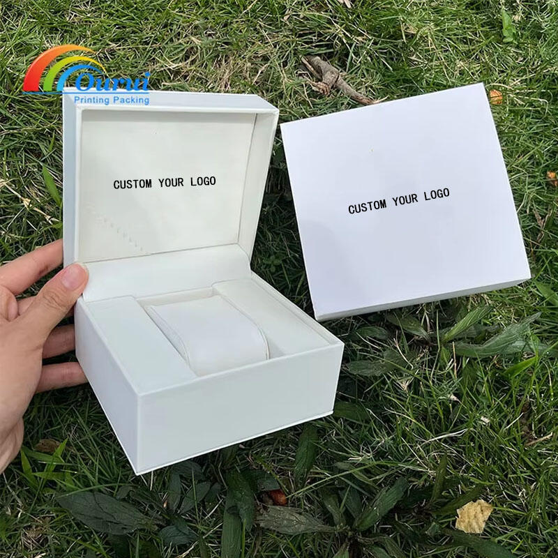 Wholesale Fashion PU Leather Watch Boxes Custom Watch Packaging Luxury Watch Box 11.5*11*7.3cm