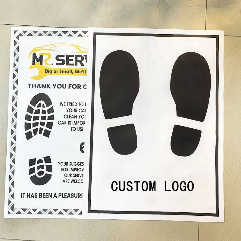 Car Floor Mat Paper Disposable Car Front Paper Floor Mat Paper Plastic Coated Disposable Car Floor Mat