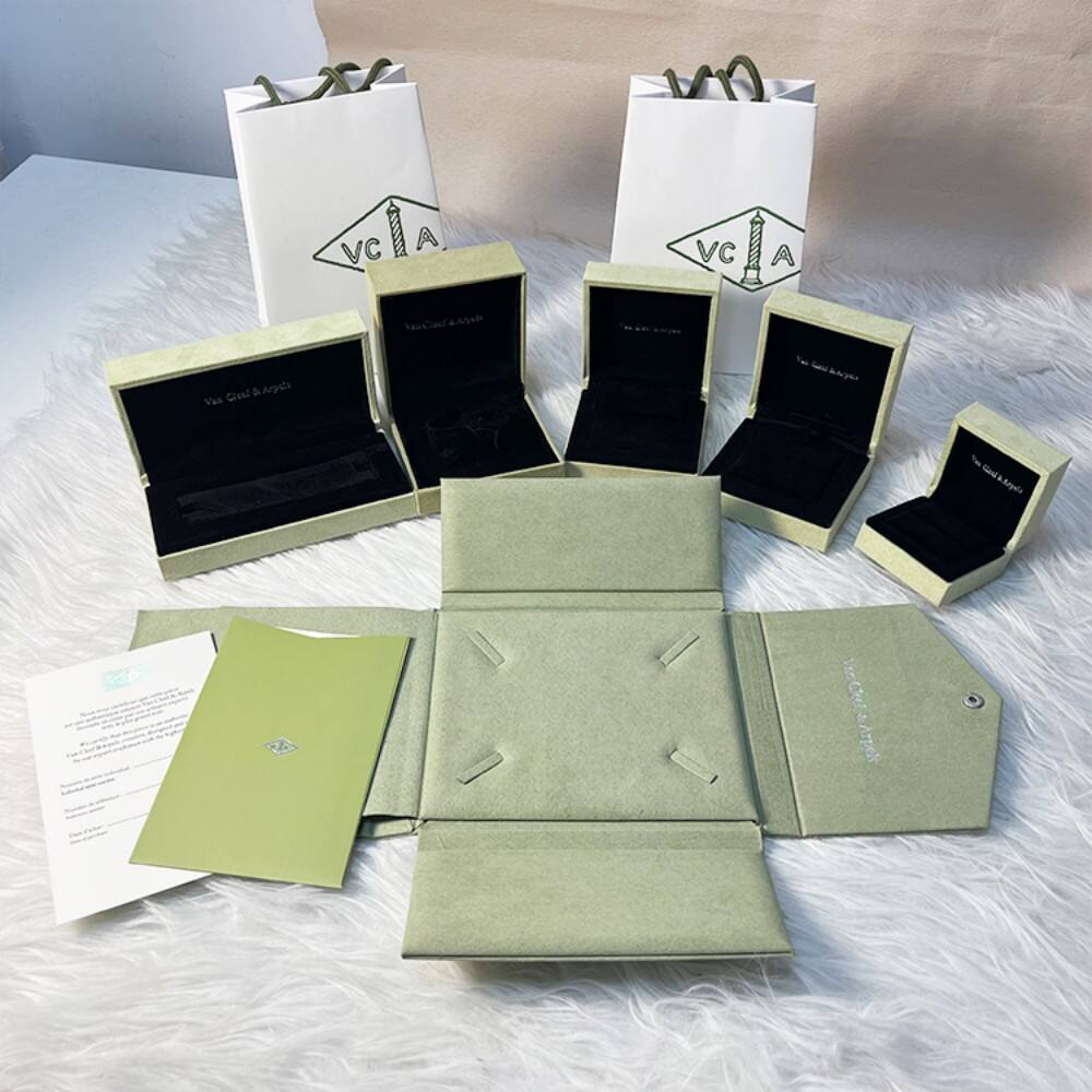 Van Cleef & Arpels Necklace Box, VCA Original Travel Jewelry Box