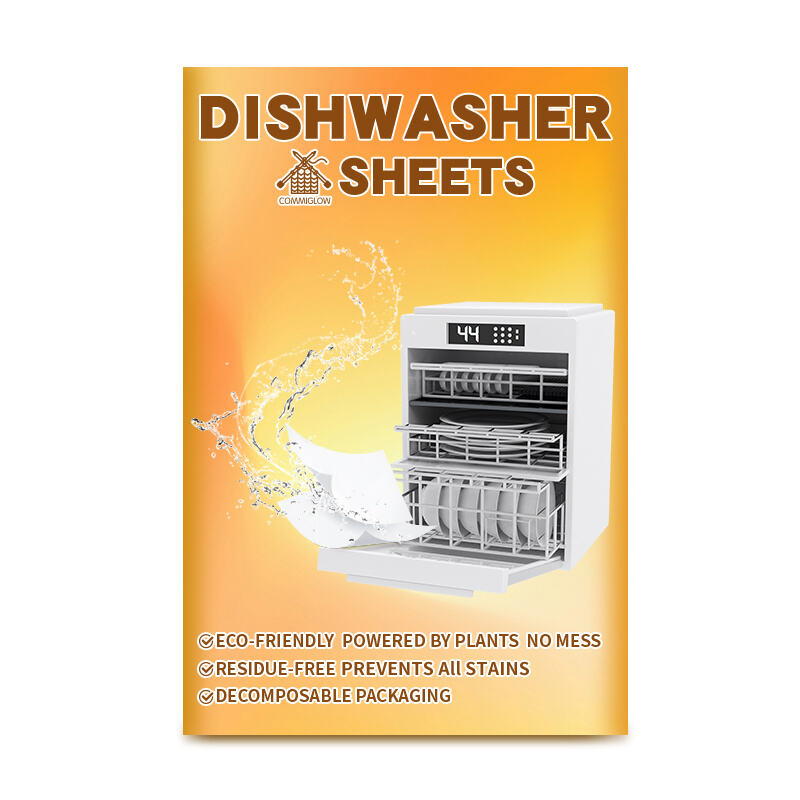 Eco Friendly Dishwashing Detergent Tablets Plant Based Natural Dishwasher Sheets