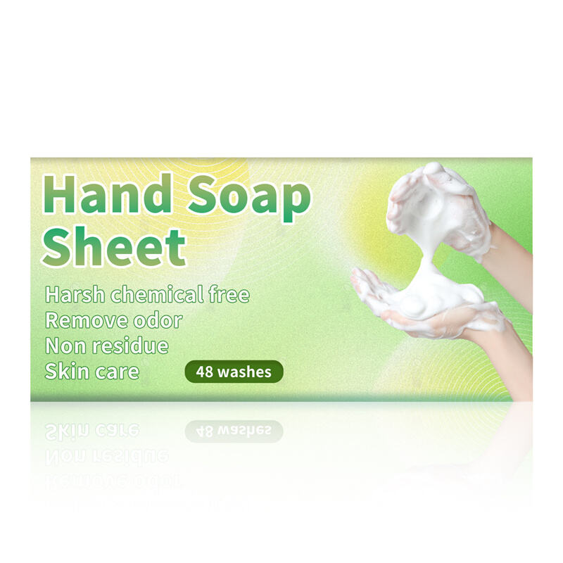 Custom Scent Portable Travel Hand Washing Paper Sheets Hand Soap Sheet