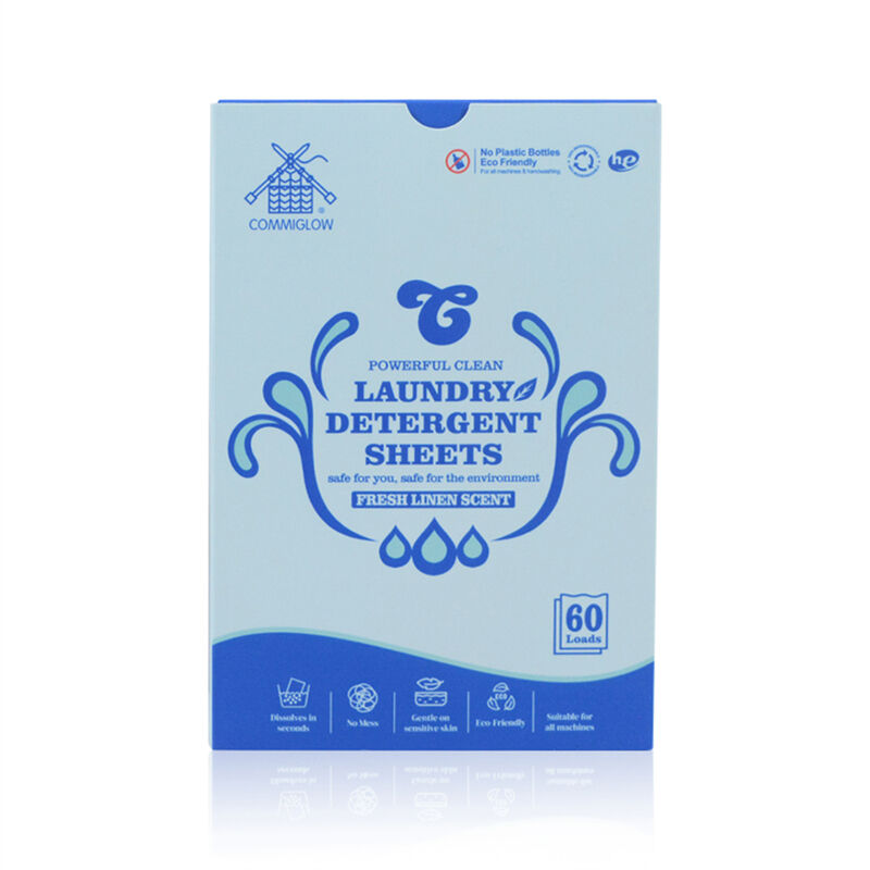 Natural Plant Biodegradable Laundry Detergent Sheets