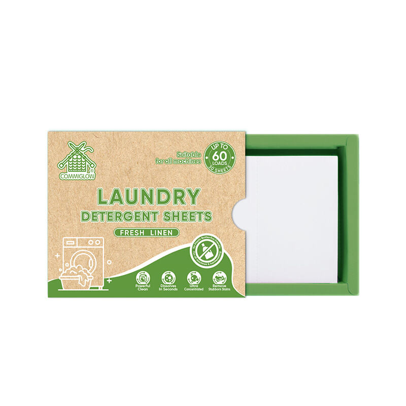 Eco Friendly Active Enzyme Laundry Detergent Sheets