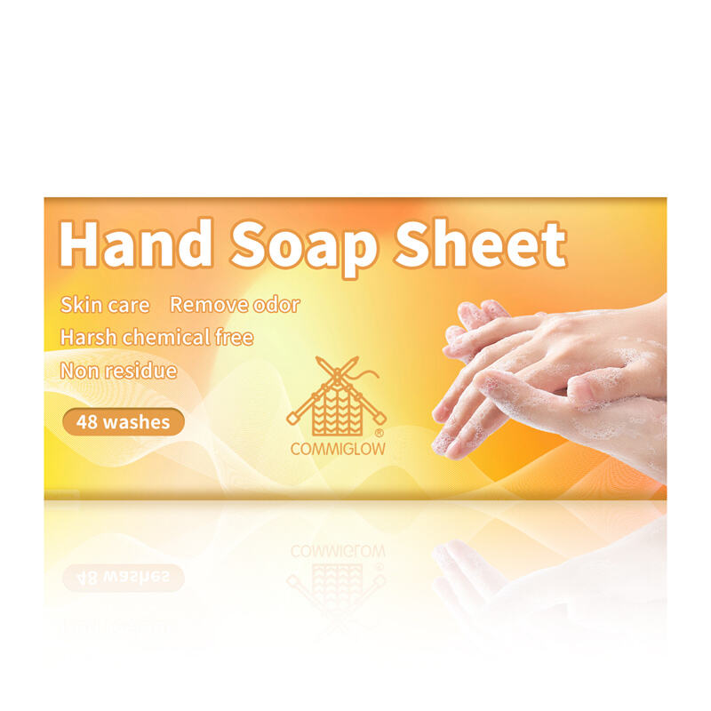 OEM Portable Mini Size Pocket Travel Paper Soap Sheets For Hand Washing