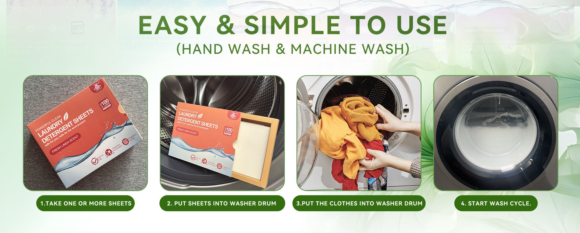 economy organic plant based laundry detergent sheets-1